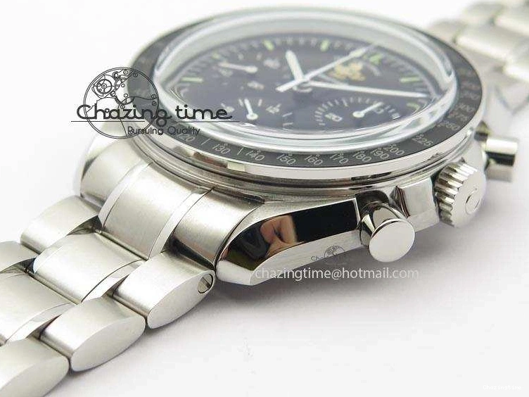 0419 Refined Speedmaster 50th Anniversary Black Dial On SS Bracelet 8232